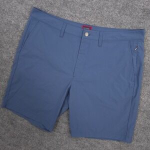UNTUCKit Chancellor Shorts Mens 38 Blue Chinos Performance Golf Casual 9" Inseam